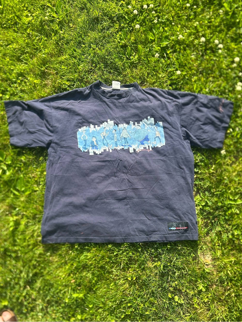 Platinum Fubu Fat Albert Shirt Adult XXL USA Cotton Navy Graphic Short Sleeve
